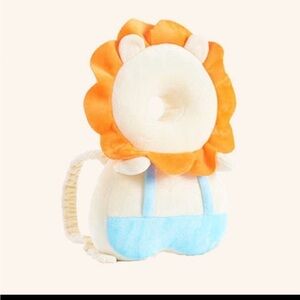 Cute Lion Plush Head Protector Backpack Cushion Safety Pilow